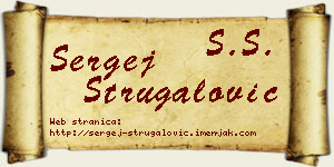 Sergej Strugalović vizit kartica